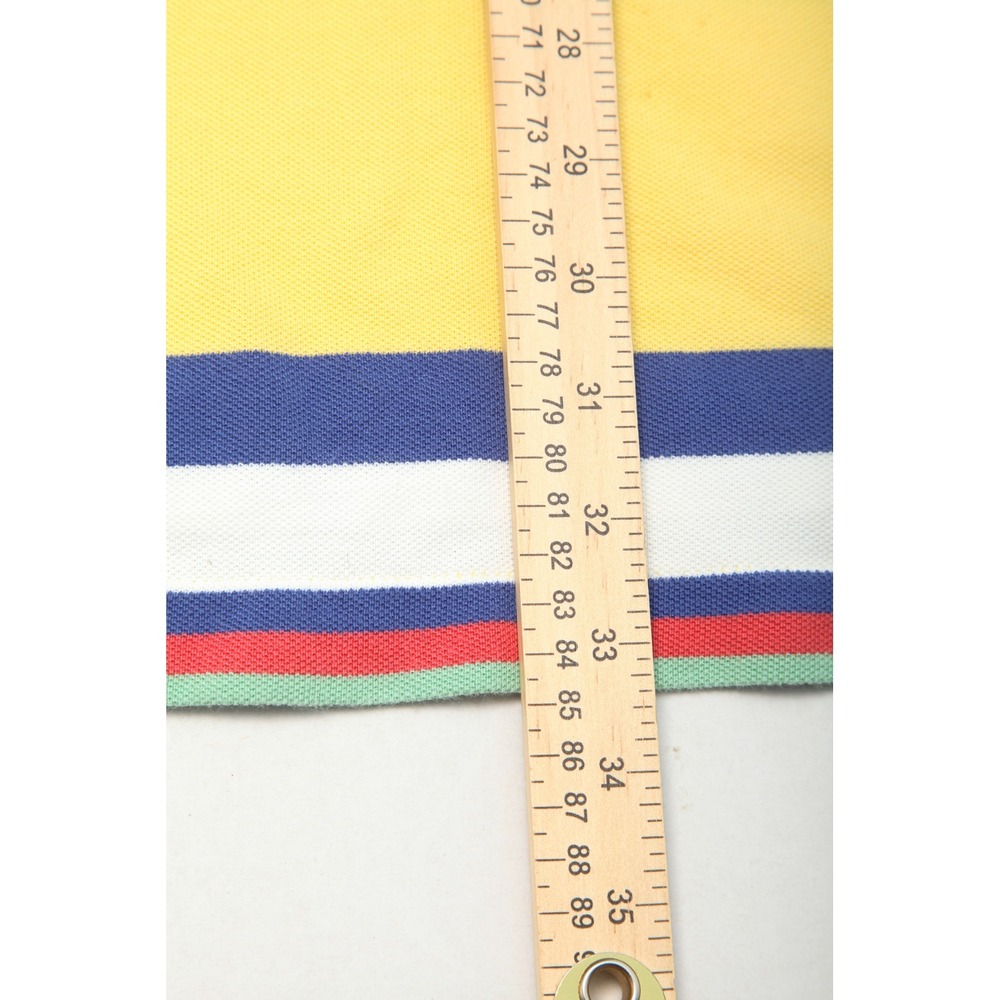 Polo Ralph Lauren Men's 4XB Big Yellow Striped Pique Short Sleeve Polo Shirt - Picture 9 of 10